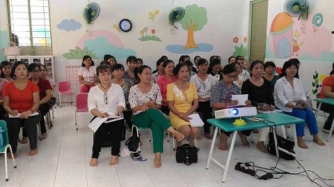 Bậc học mầm non bồi dưỡng chuyên môn trong hè năm học 2016 - 2017